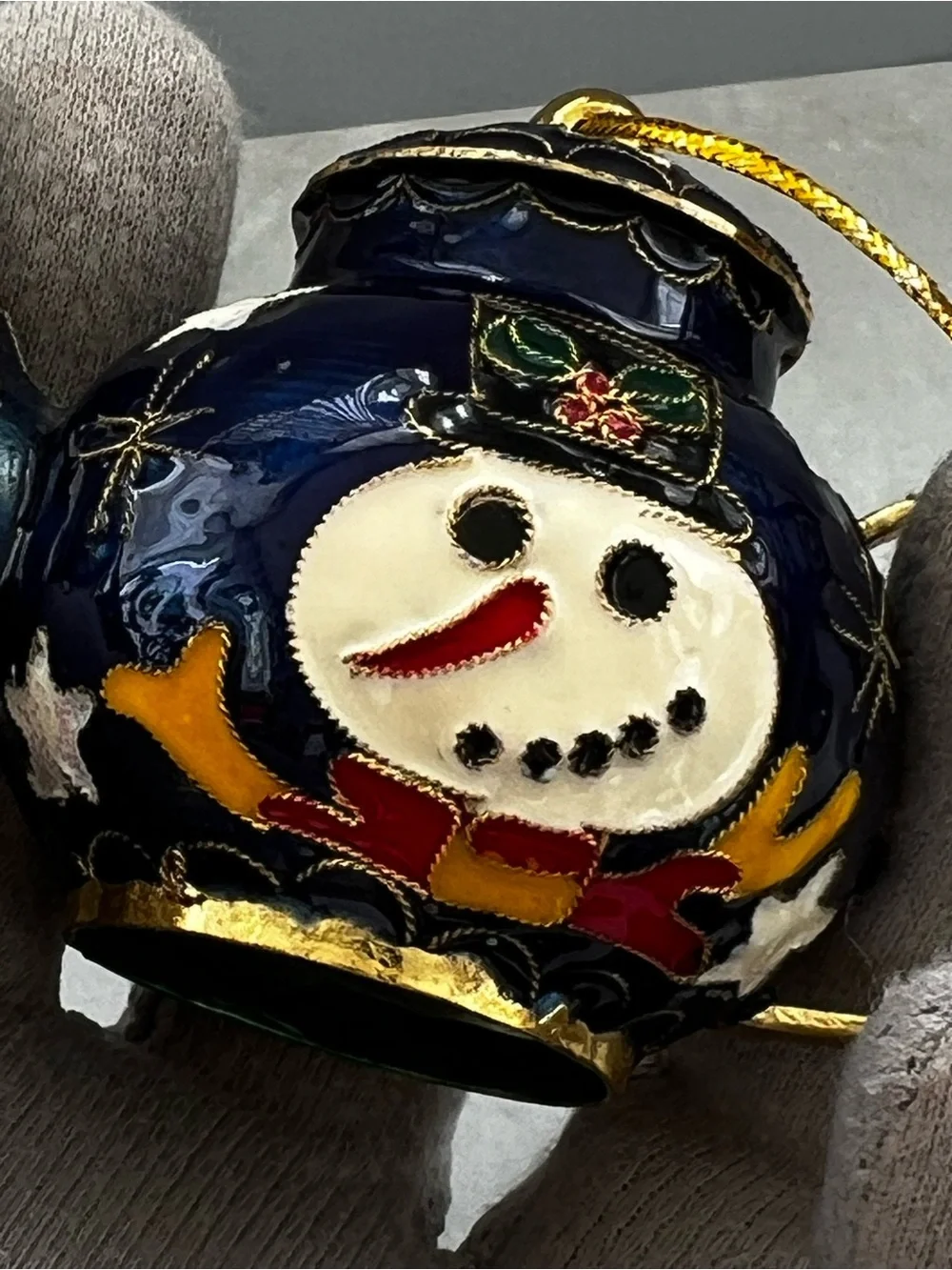 Snowman Teapot Christmas Tree Ornament